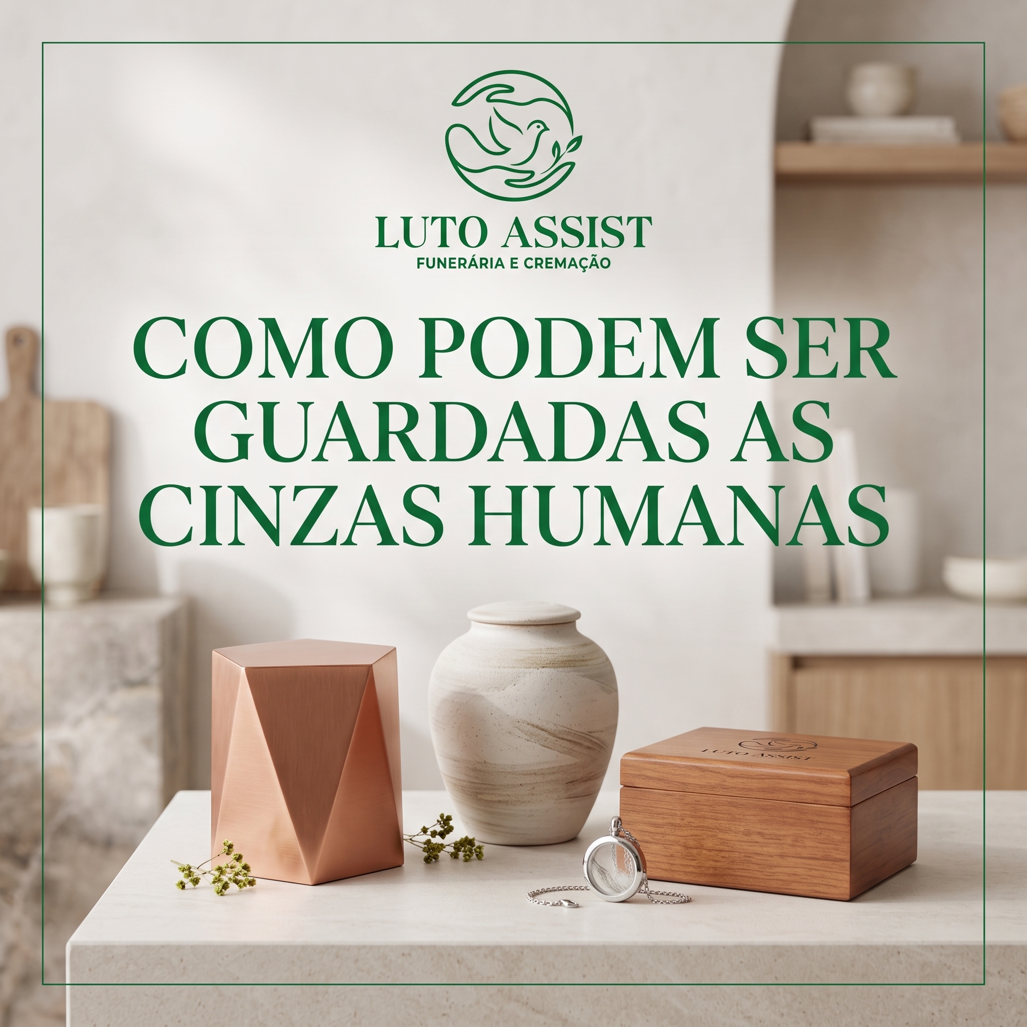 Como podem ser guardadas as cinzas humanas