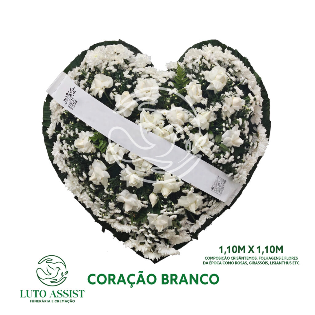 Coroa Coração Branco