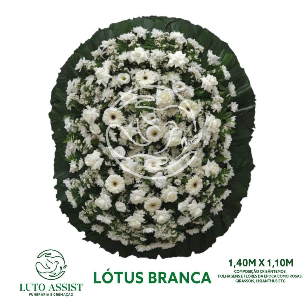 Coroa Lotus Branca